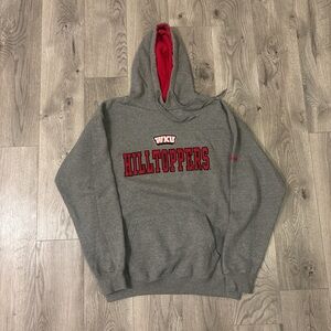 Vintage western Kentucky University Hilltoppers Gray and Red Hoodie